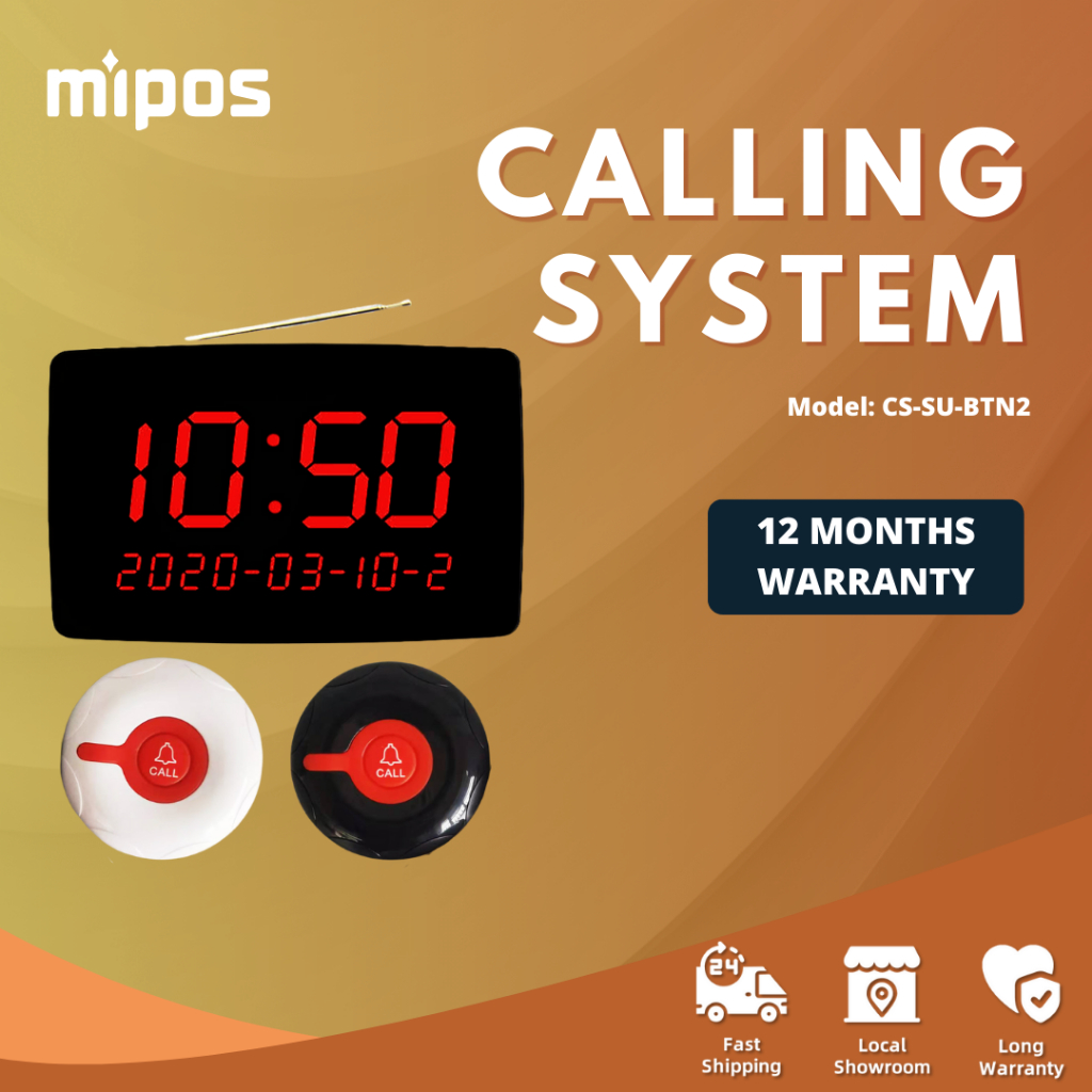 Wireless Table Service Calling System/Pager Call Button/ English ...