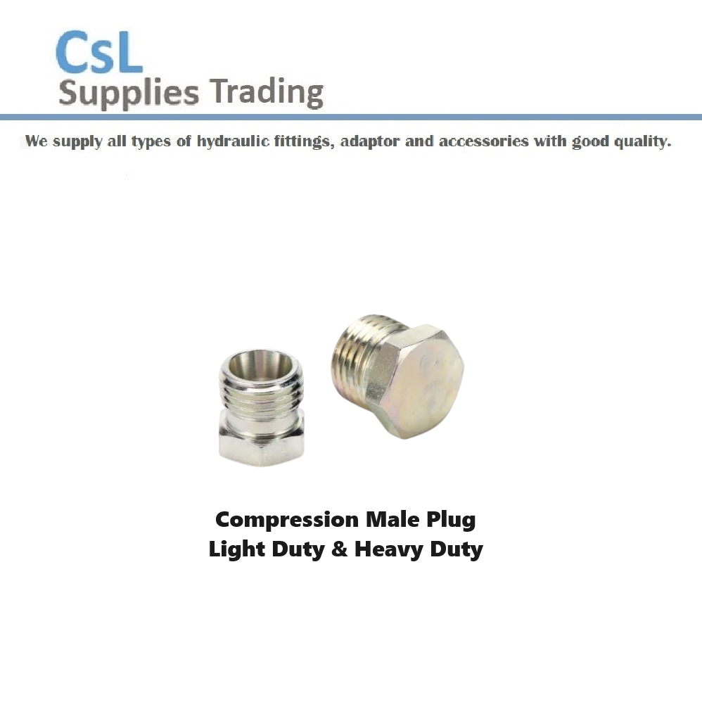 W3 Metric Male Plug 24 Degree Cone Tubing Hhydraulic Adapter Plug ...