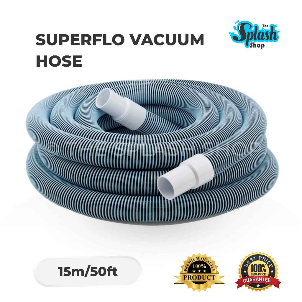 𝐒𝐏𝐋𝐀𝐒𝐇 - SuperFlo Vacuum Hose 50 feet (15 meter) [𝐑𝐄𝐀𝐃𝐘 𝐒𝐓𝐎𝐂𝐊] [𝐇𝐄𝐀𝐕𝐘 ...