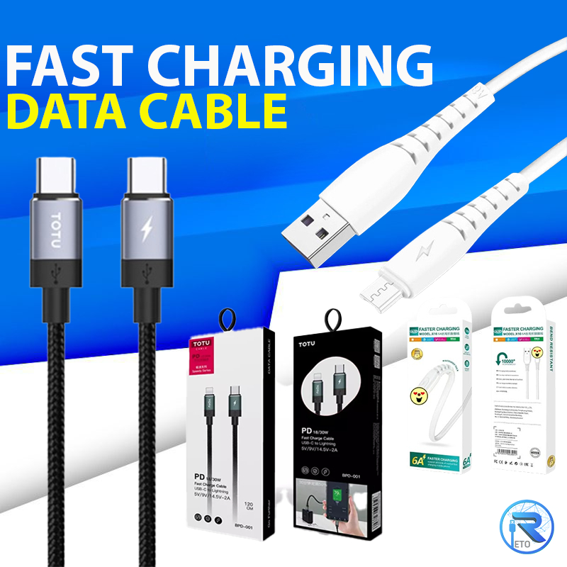 XZB X16 / X17 / X18 6A Fast Charging Cable Soft Material Bending ...