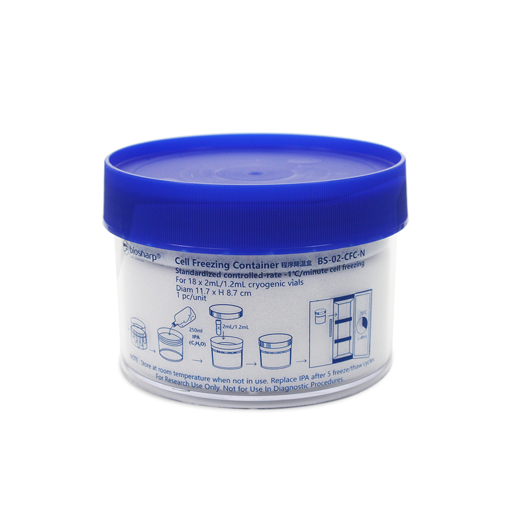 Cell Freezing Container for Thawing and Freezing, 18 x 1.2/2mL Cryovial ...
