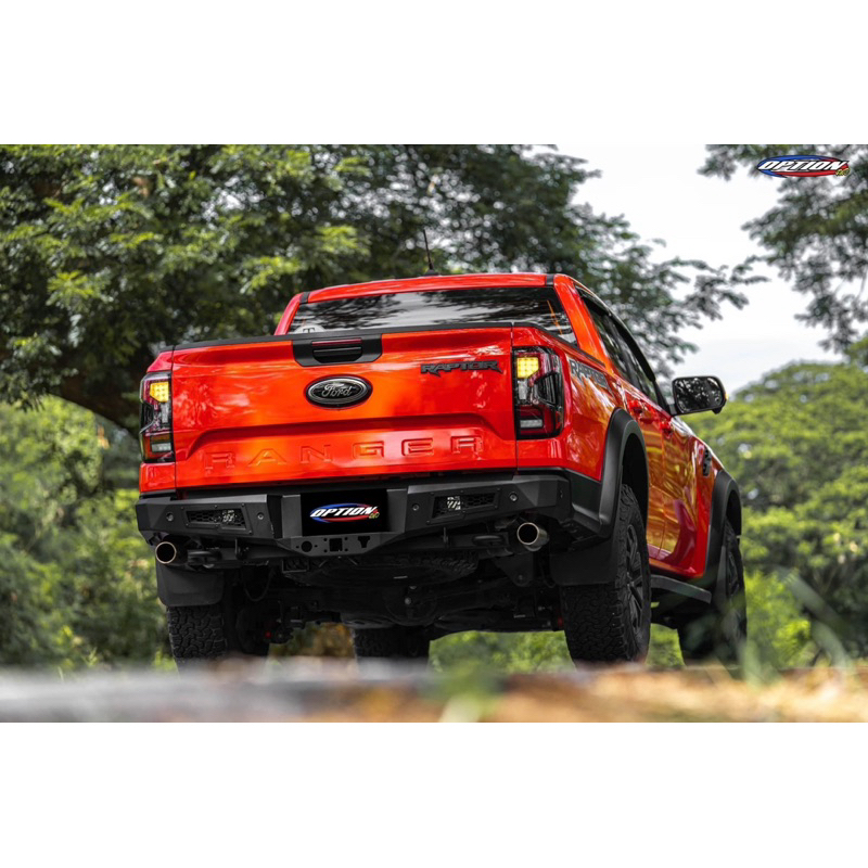 Genuine 💯 Option 4WD Fighter Rear Bar for Toyota Revo Ford Ranger ...