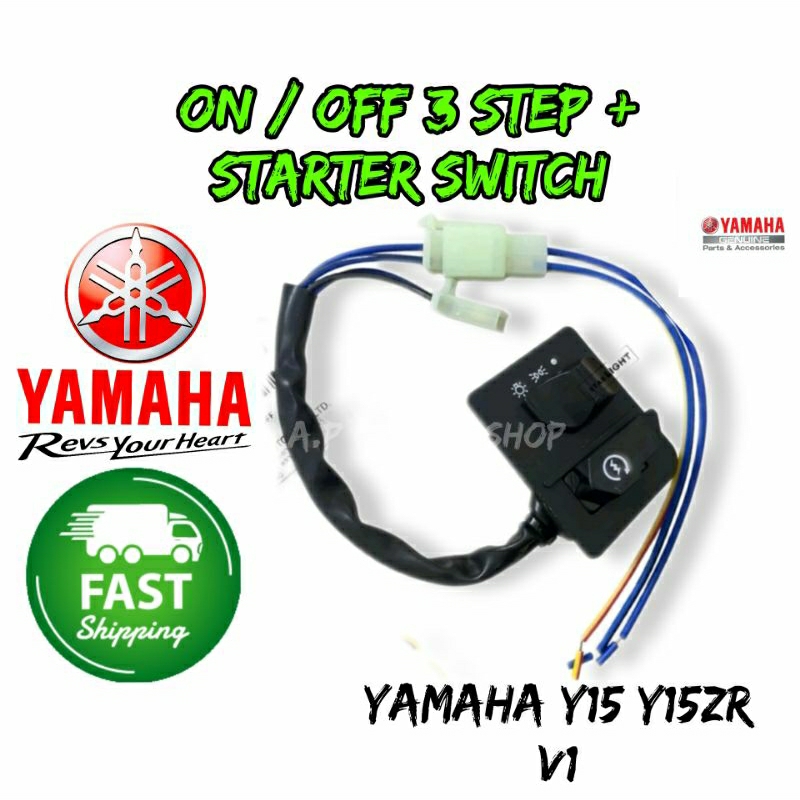 0Yamaha Y15 Y15ZR V1 Right ON / OFF + Starter Switch 3 Step / Kanan ...