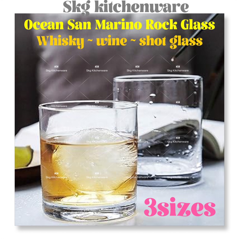 Ocean B0409/B0411/B0414 San Marino Series Rock Glass Wine Glass Whisky ...
