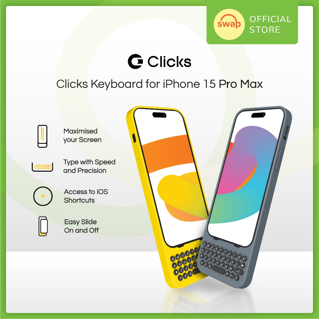 Clicks Keyboard for iPhone 15 Pro Max | Shopee Malaysia Clicks Keyboard for iPhone 15 Pro Max | Shopee Malaysia