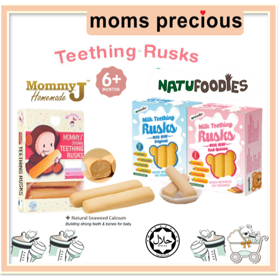 [Halal] MommyJ Original Baby Teething Rusks Mommy J /Natufoodies Milk ...