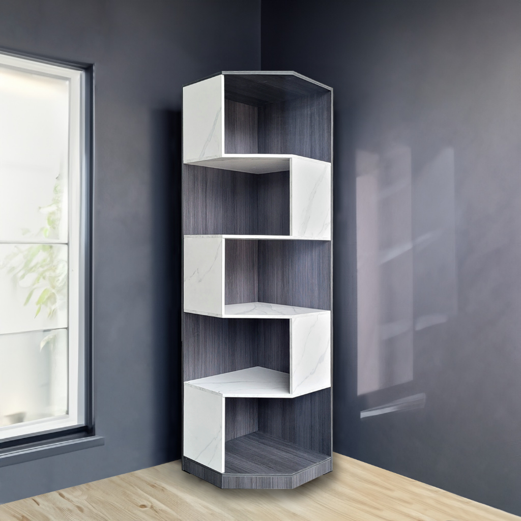 Corner Rack Living Room Decoration Multipurpose Book Shelf Cabinet Open ...