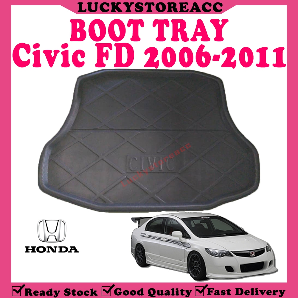 Honda Civic FD 2006-2011 Custom Fit Car Rear Boot Tray Luggage Cargo ...