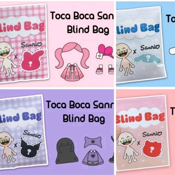 Paper Doll Toca Boca Sanrio Blind Bag Mainan Education Education
