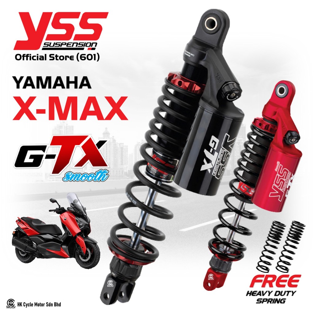 X-MAX 325mm/350mm YSS Suspension G-TX model. For Yamaha XMAX year 2017 ...