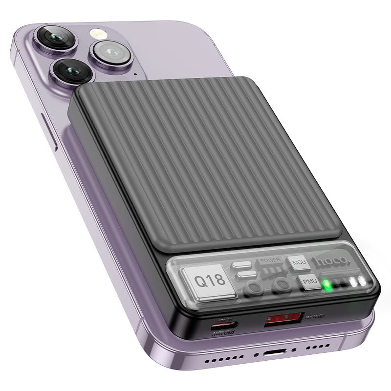 Hoco. Malaysia Power bank “Q18 Tourer” 22.5W wireless charging 10000mAh ...