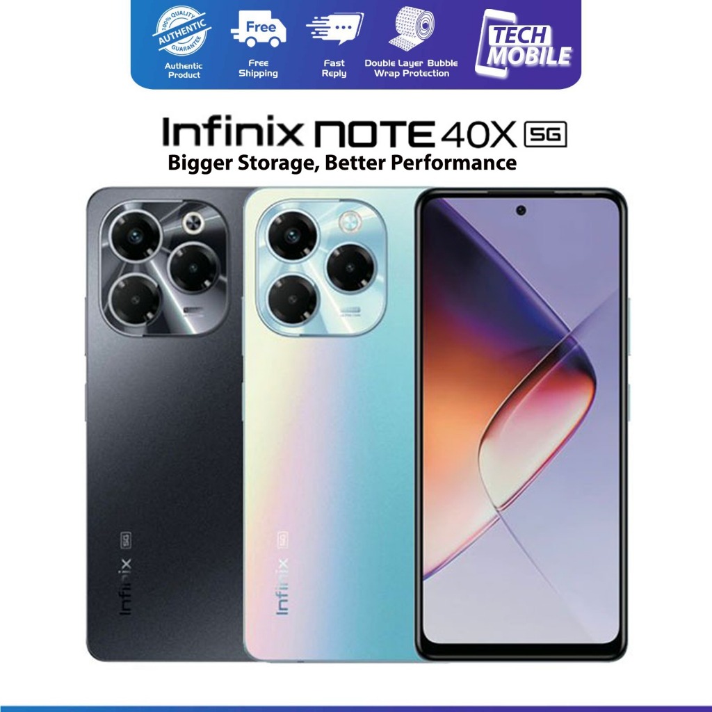Infinix Note 40X 5G 24GB(12+12) + 256GB Original Malaysia Set