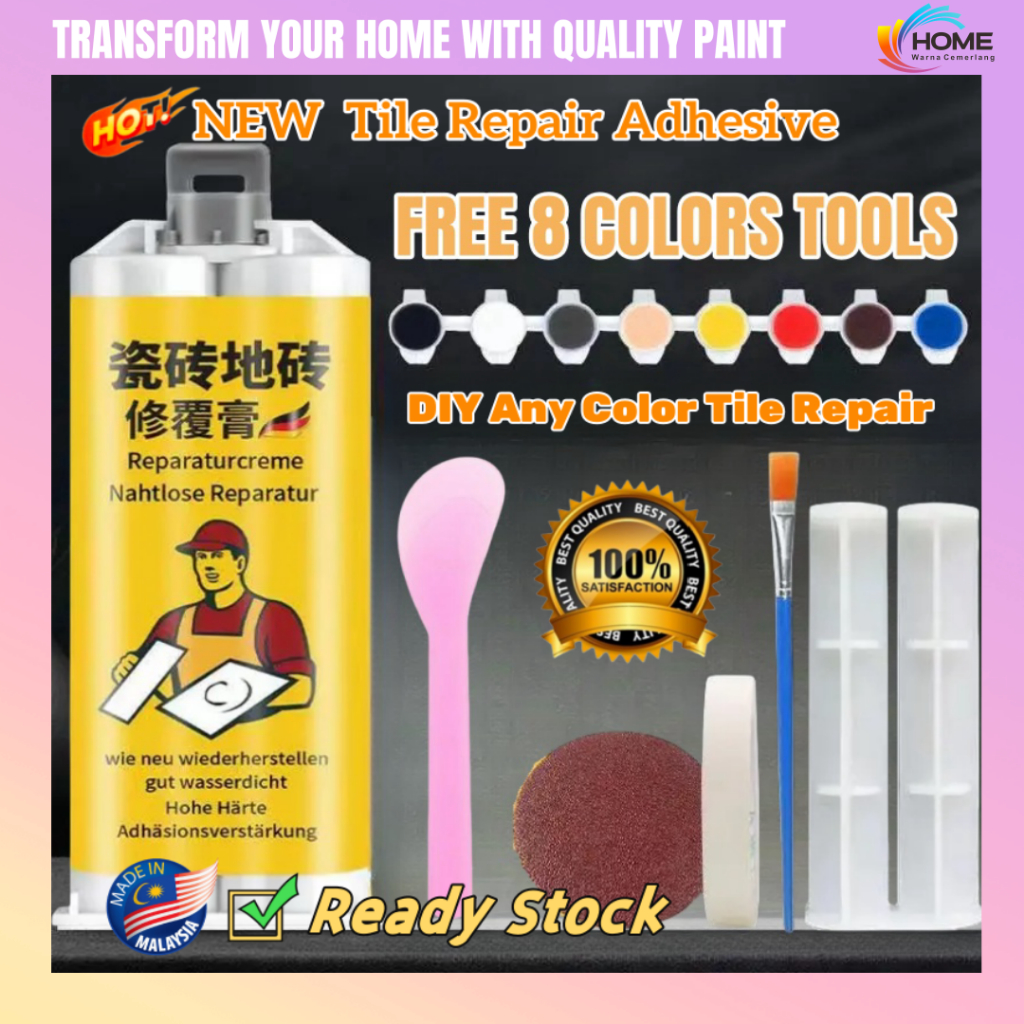 Tile RepairABGlueSetCeramicCrack Repairing Agent Adhesive Set Porcelain ...