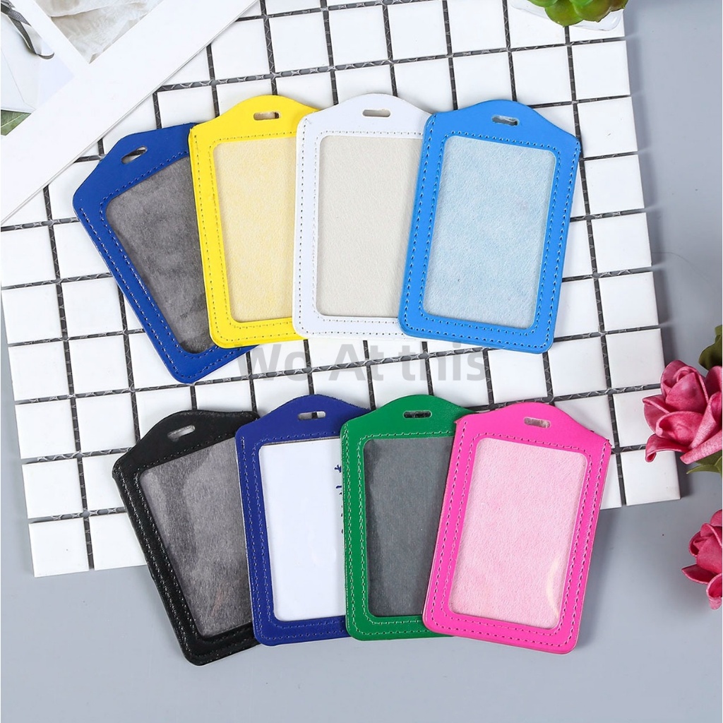 [1PC] Women Men Pu Leather ID Credit Bank Card Holder Students Card ...