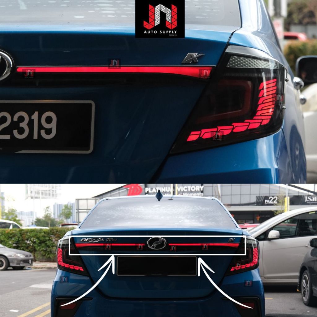 Perodua Bezza 2019 - 2024 Rear Trunk Rear Bonnet Garnish Running Light ...