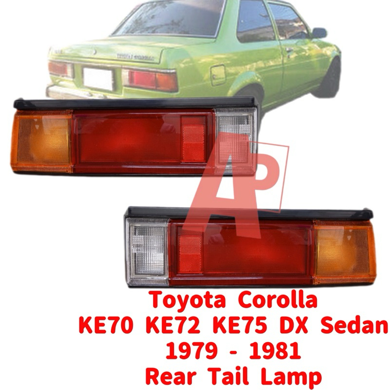 Toyota Corolla KE70 KE72 KE75 DX Sedan Rear Tail Lamp Lights New 1 Pair ...