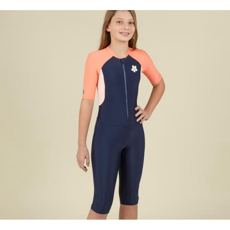 Decathlon Swimming Girls UV Protection Shorty Swimsuit Chlorine Resistance Nabaiji Shopee Malaysia