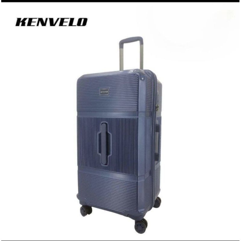 Kenvelo 29 inch TSA XL Luggage Blue Free Cover