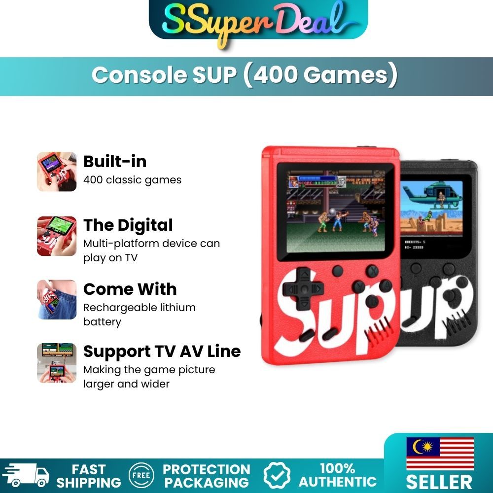 SUP 400 Games Brand Retro Mini Gameboy Game Console, childhood games ...