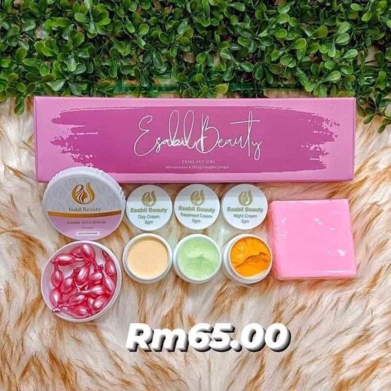 ESABIL BEAUTY SET 5 IN 1 FREE SHOPPING | Shopee Malaysia