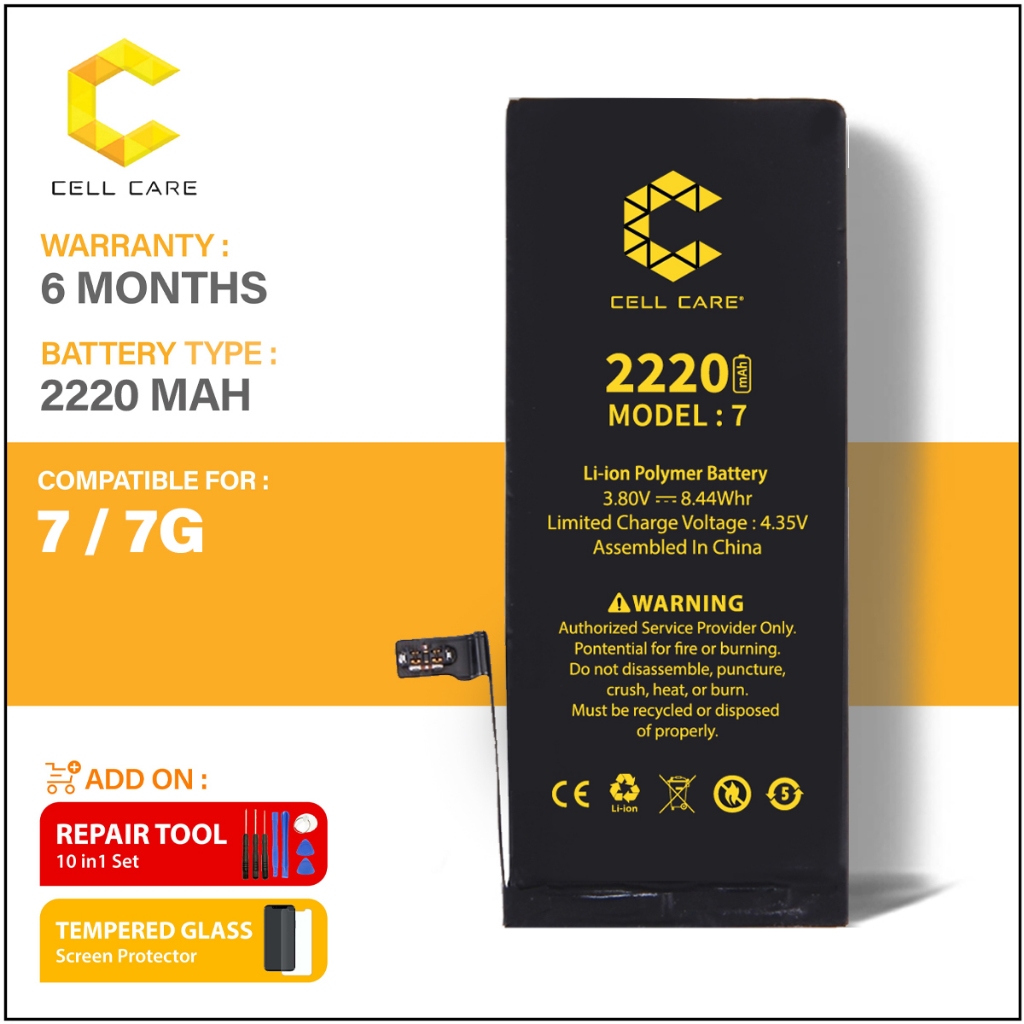 Battery Compatible For IP 7 Free Adhesive Sticker (6 Months Warranty ...