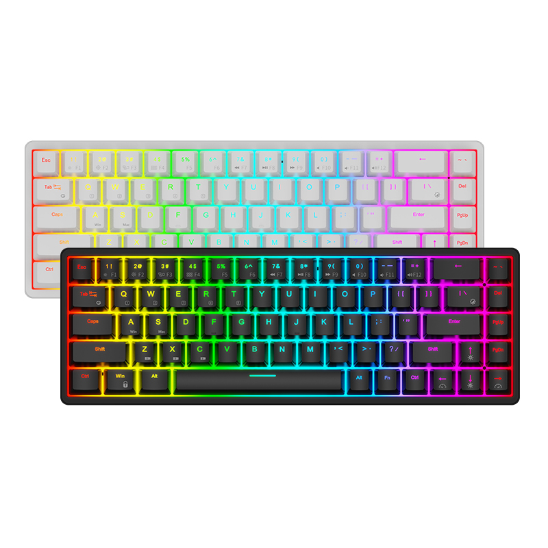 [Hot Swappable] Royal Kludge RK837 / RKG68 Real Mechanical Keyboard ...