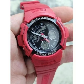 Casio G shock aw591 4778 Thailandl analog digital bnb red color ring black color used very nice condition Shopee Malaysia