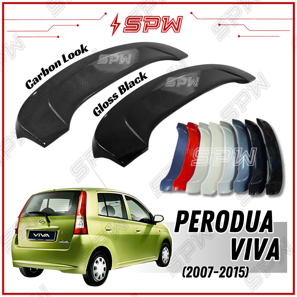 Perodua Viva (2007-2015) Viva Elite OEM Spoiler Rear Lip ABS Material ...