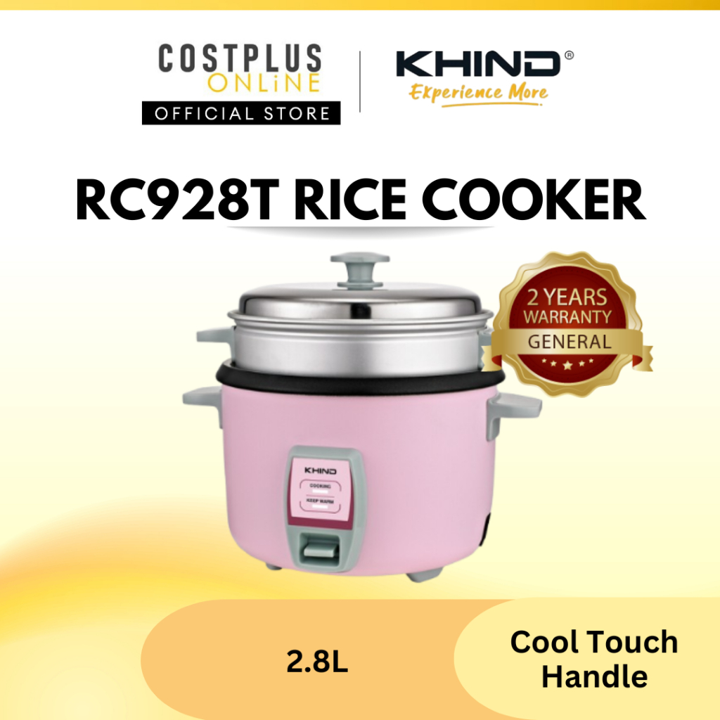 Khind RC928 | RC928T 2.8L Rice Cooker + Steam Tray ( PINK / GREEN ...