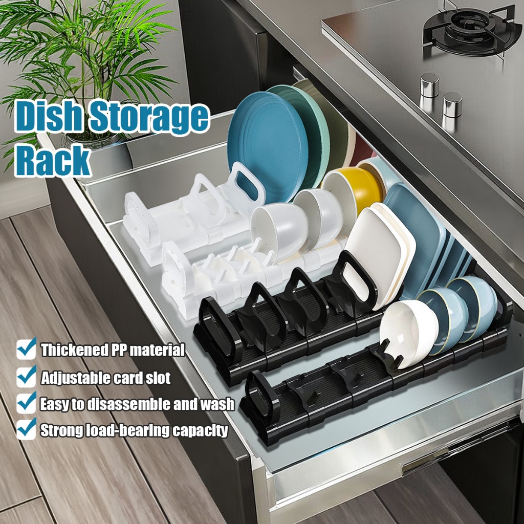 Plate Rack Dish washing Water Filter Partition Plate Dish Organizer ...