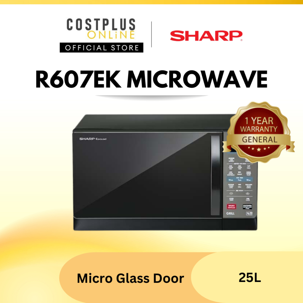 Sharp R607EK 25L - Microwave Oven with Grill 微波炉 | Shopee Malaysia