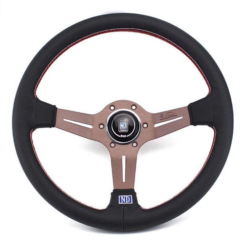 Nardi Nd Sport Car Drift Racing Gold Black Leather 13.5