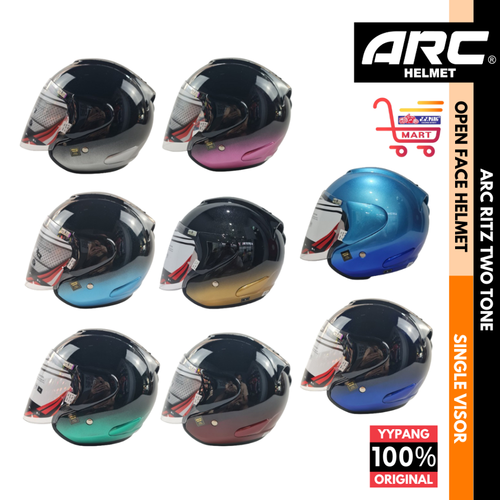 ARC HELMET RITZ TWO TONE | Shopee Malaysia