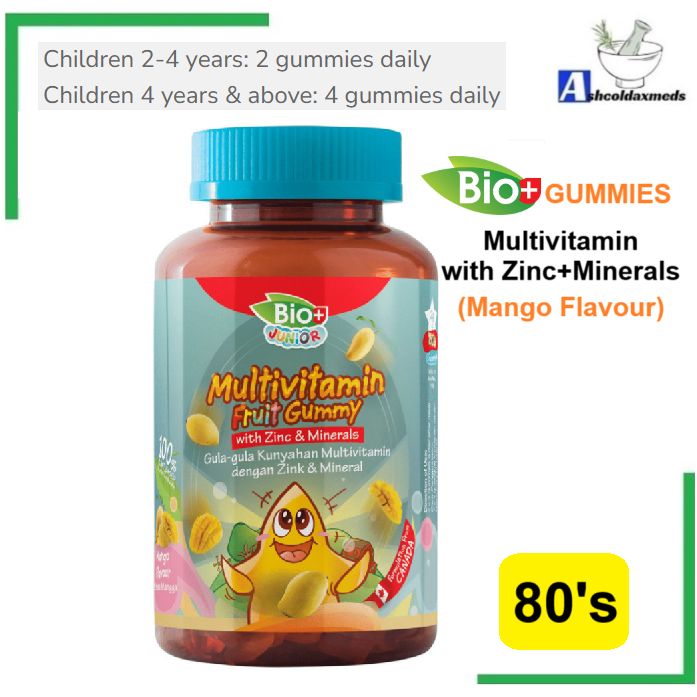 BIO+ BIOPLUS JUNIOR MULTIVITAMIN GUMMY 80'S | Shopee Malaysia