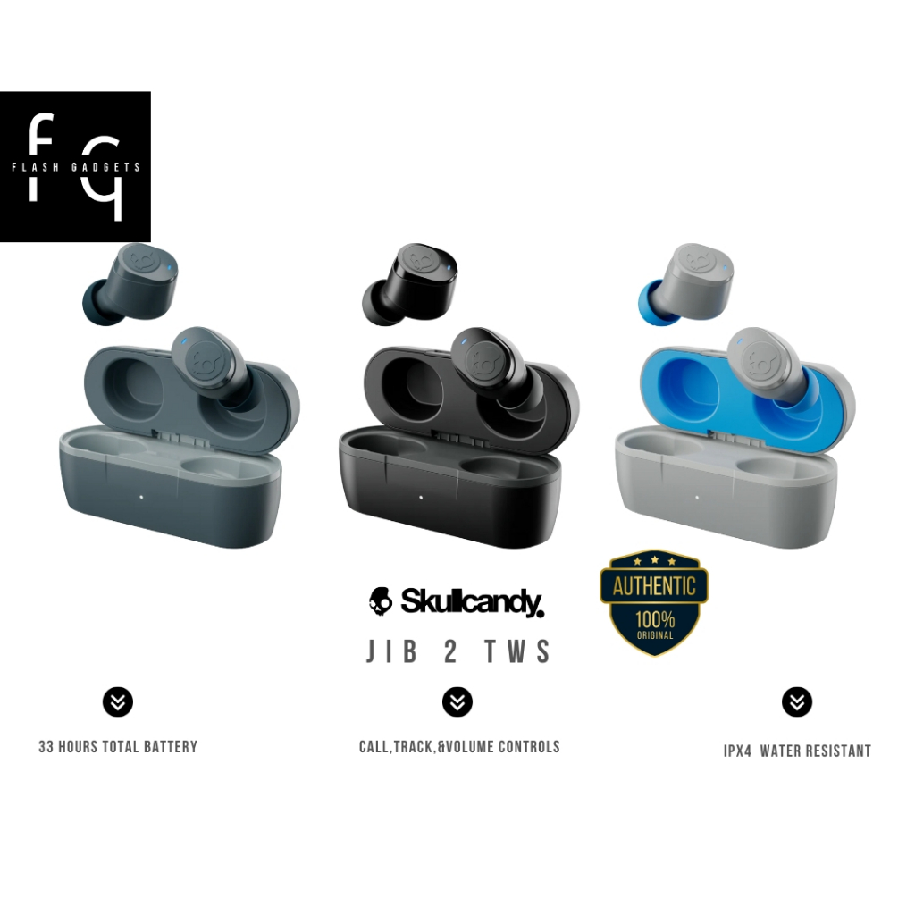Skullcandy JIB True 2 Wireless Earbuds 1 Year Skullcandy Warranty Shopee Malaysia