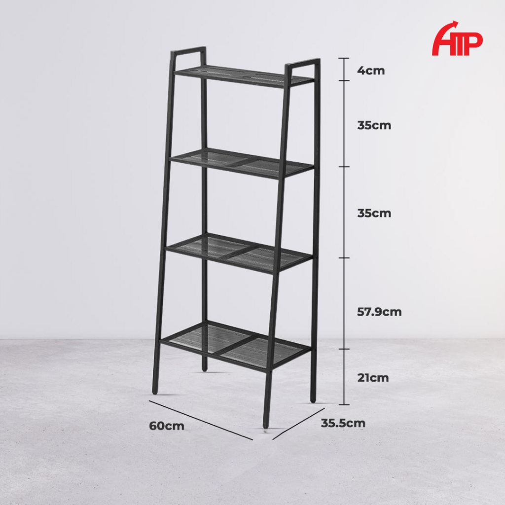 ATP Multipurpose Rack 4 Tier Ladder Shelves Office Living Room Rack ...