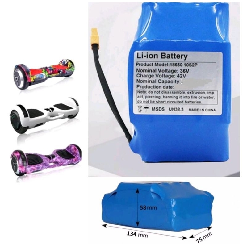 Hoverboard Battery 36v Suitable for all Hoverboard Battery Charger Shopee Malaysia