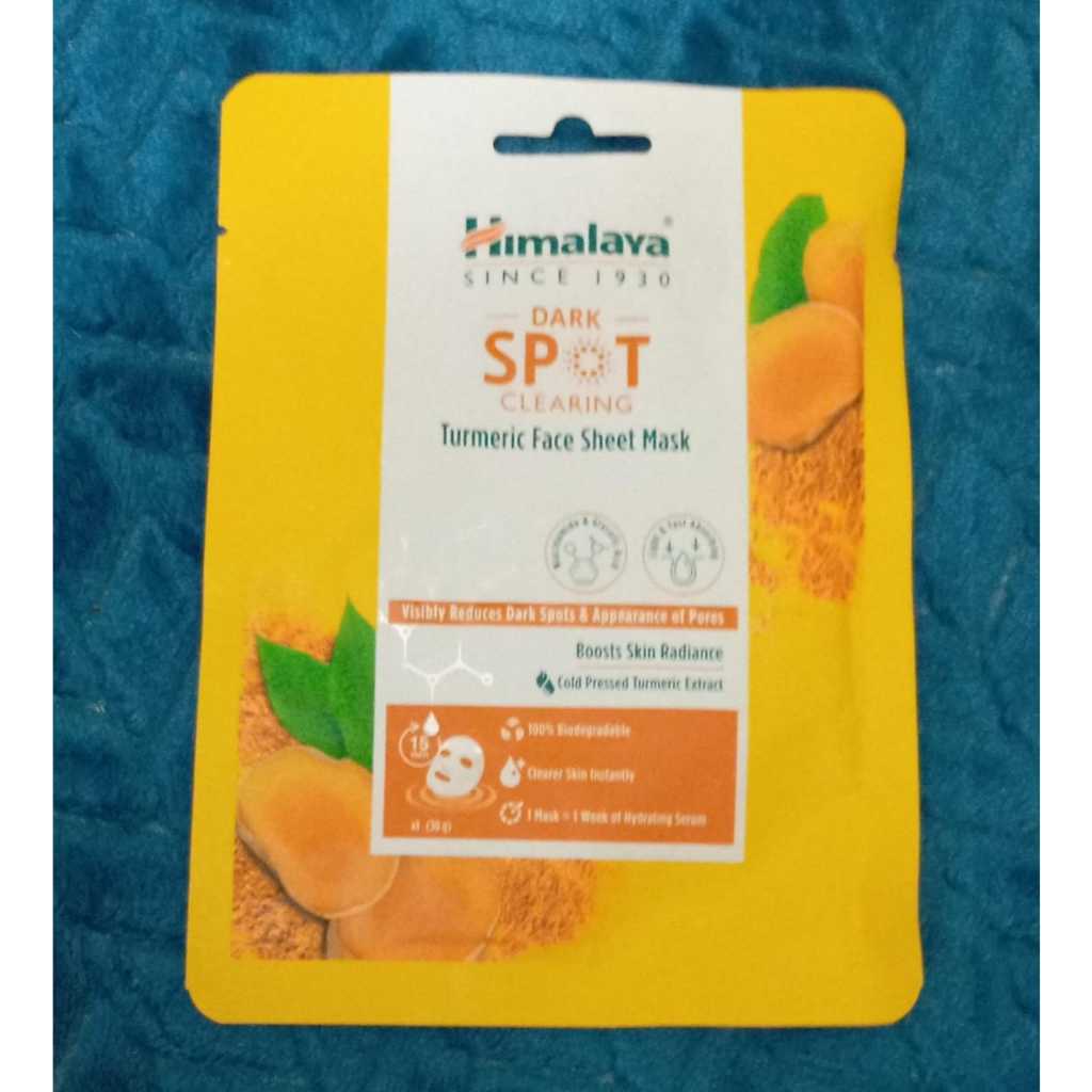 Himalaya Dark Spot Clearing Turmeric Face Sheet Mask Shopee Malaysia