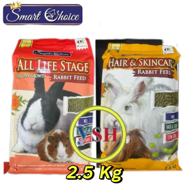 Smart Choice Rabbit Food (Skin Rabbit Feed / All Life Stage)2.5kg ...