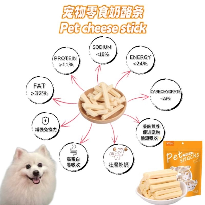 【𝗥𝗘𝗔𝗗𝗬 𝗦𝗧𝗢𝗖𝗞 现货】极乐宠 狗狗原味奶酪条零食Blisspet Cheese Pet Snacks 𝗘𝗫𝗣: | Shopee ...