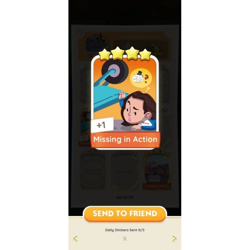 Missing in Action Monopoly sticker 4 Star | Shopee Malaysia