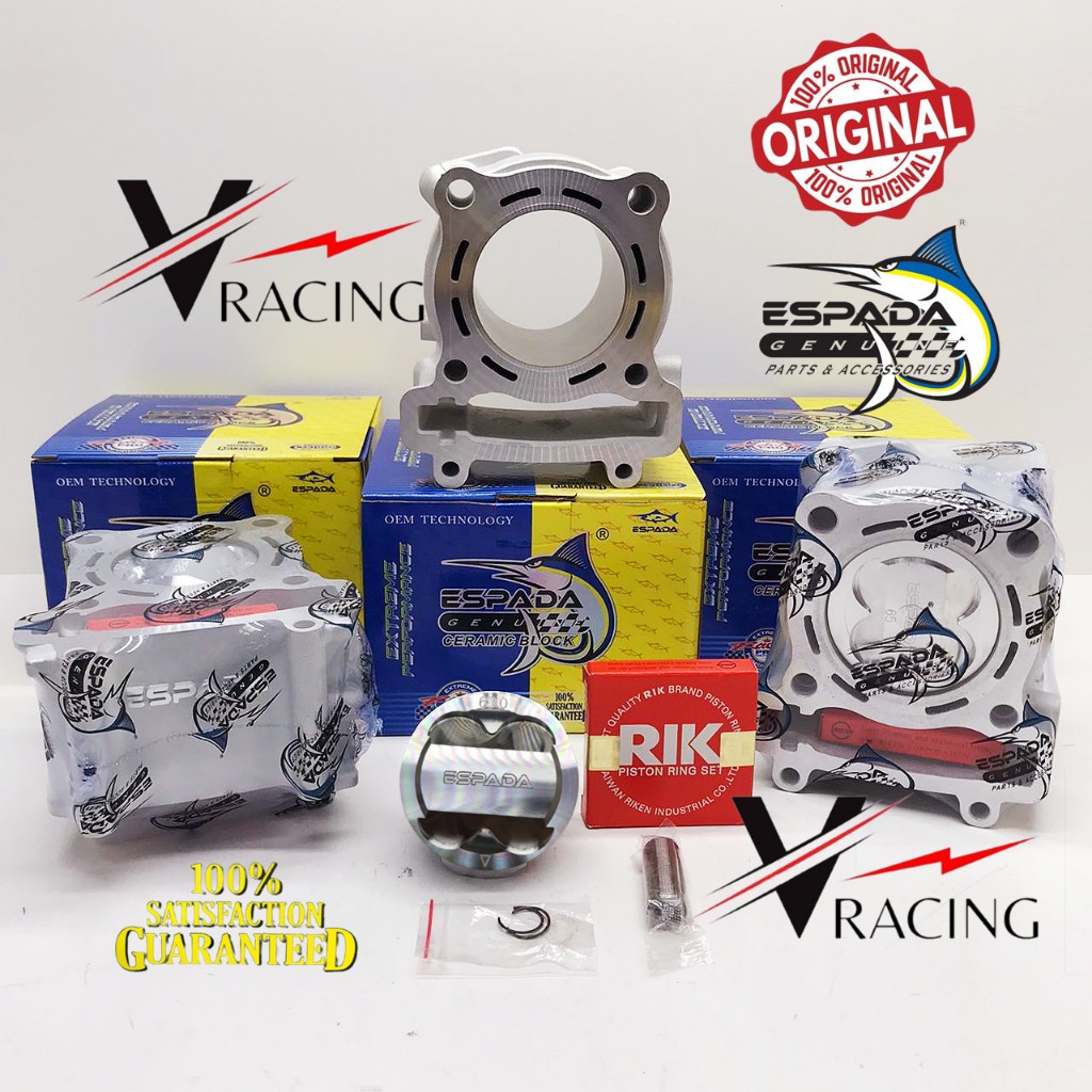 ESPADA Racing Ceramic Block Set With Piston LC135/Y15ZR 57mm,60mm, 62mm ...