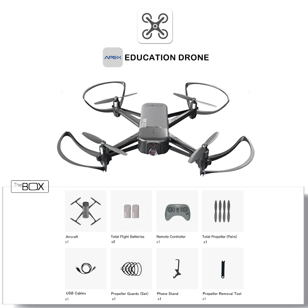 APEX GD 149 Educational Drone 720P Programming Infrared abstacle avoidance Shopee Malaysia