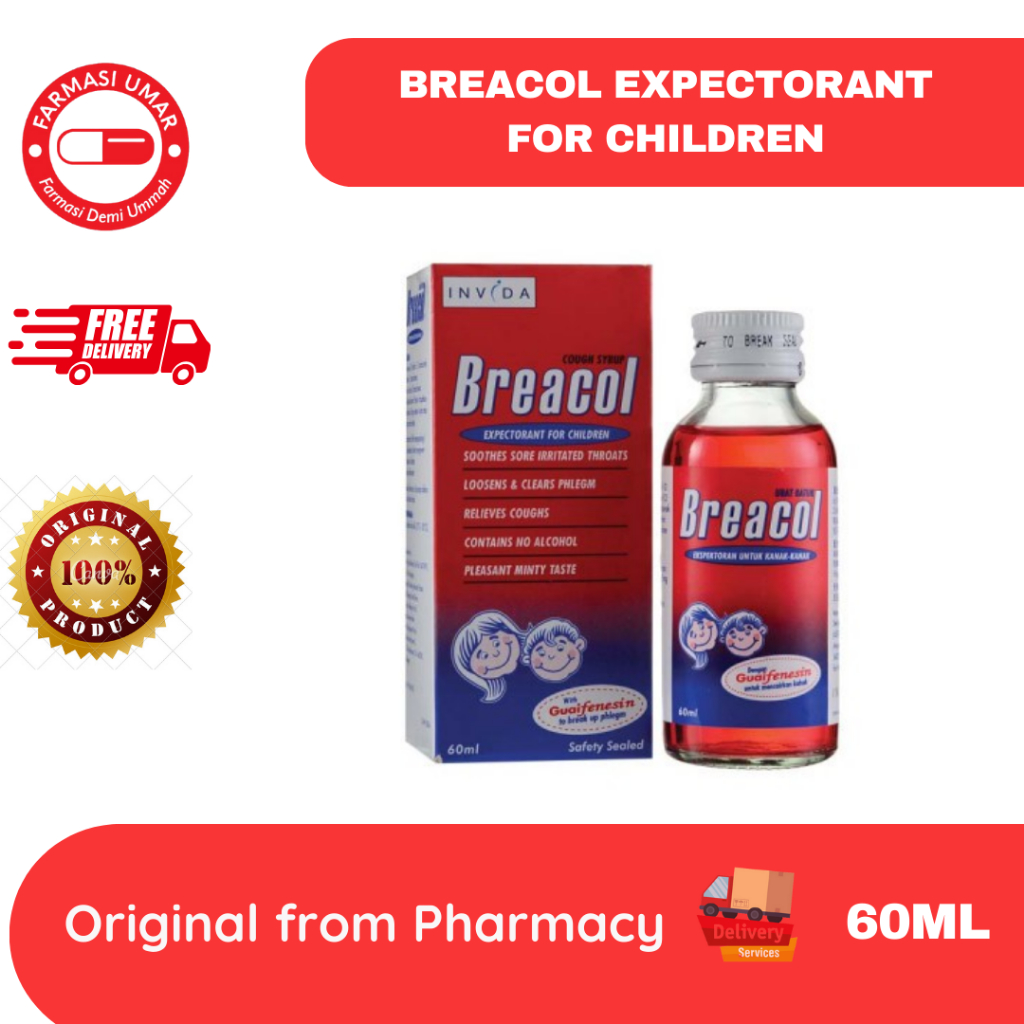 Breacol Cough Syrup Expectorant for Children (60ml) Shopee Malaysia