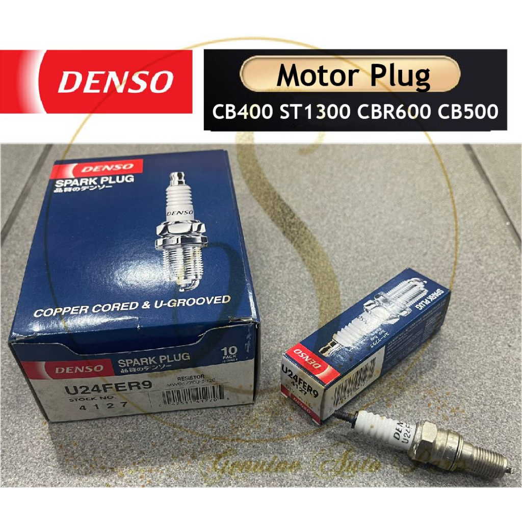 (100% ORIGINAL) DENSO SPARK PLUG U24FER9 CR8EH-9 1PC HONDA CB400 ST1300 ...