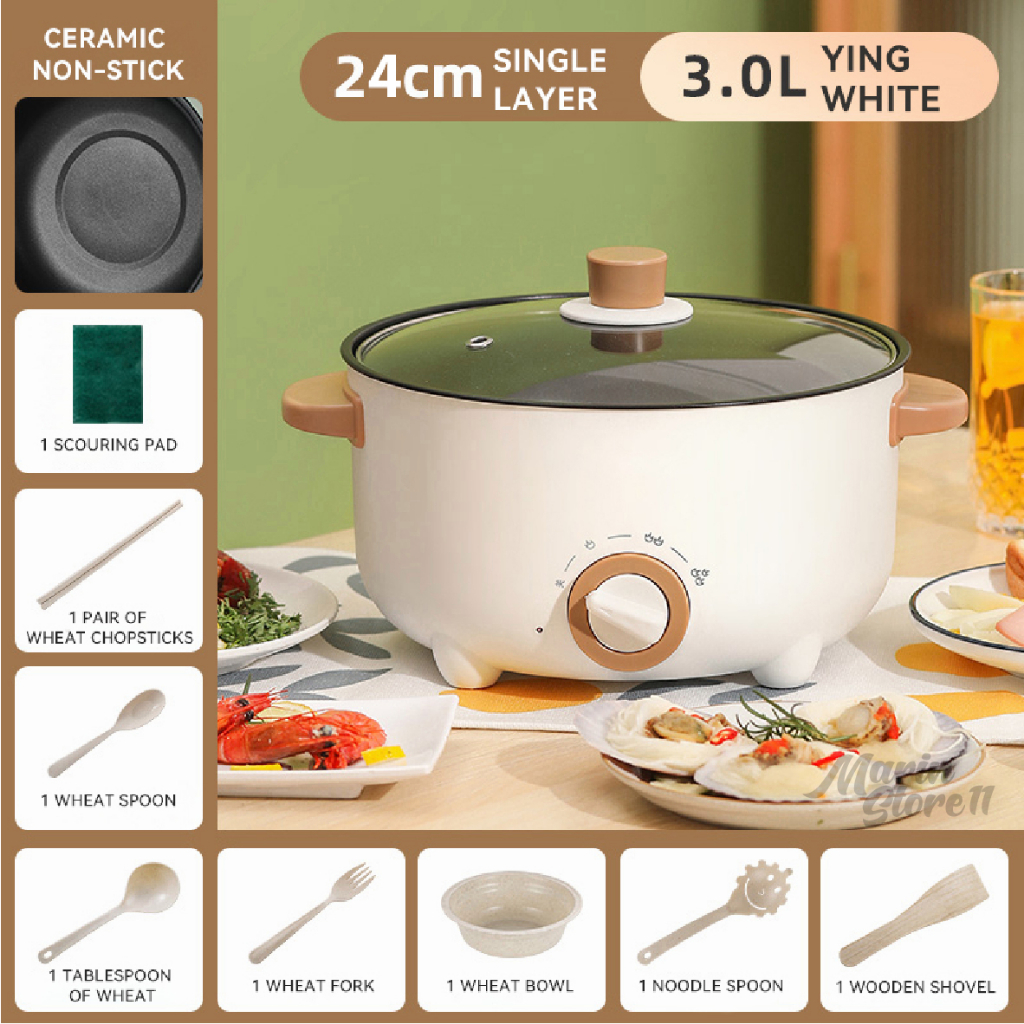 Electric Cooker Multi Cooker Electric Hot Pot Electric Cooker Non Stick Rice Cooker Frying Periuk Nasi Elektrik YY10 Shopee Malaysia