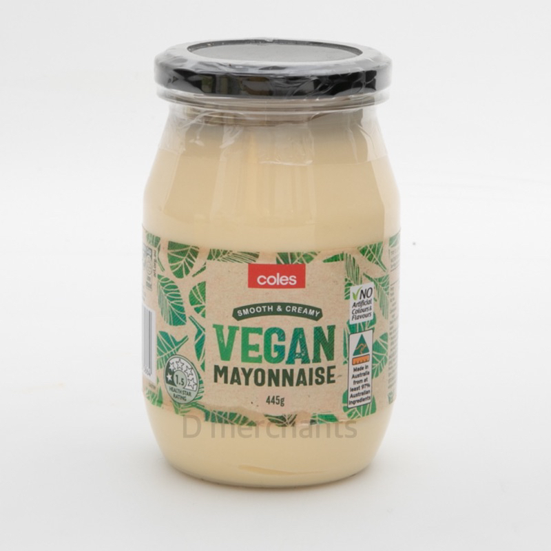 Coles Australia Vegan Mayonnaise review 445g Shopee Malaysia