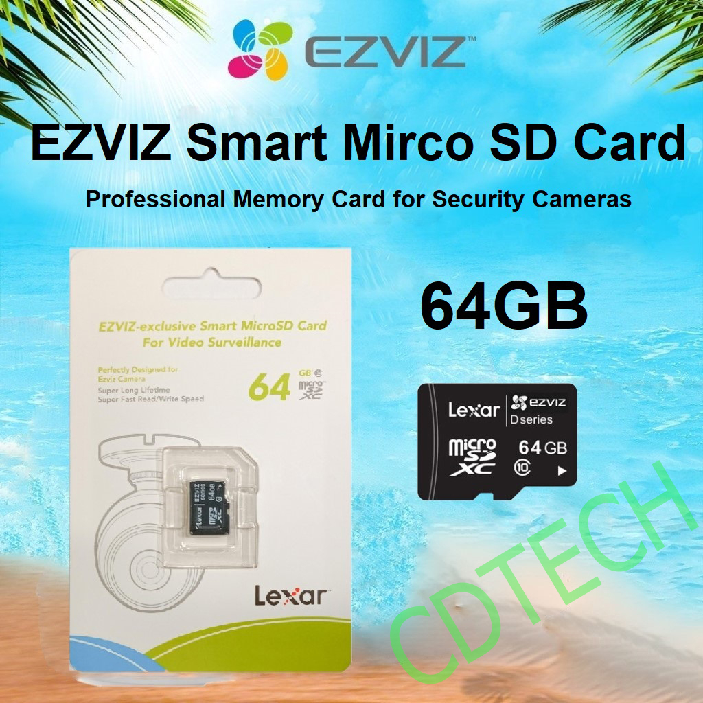 EZVIZ 64GB MicroSD Cards Memory Card Sandisk Class 10 Ultra Extreme