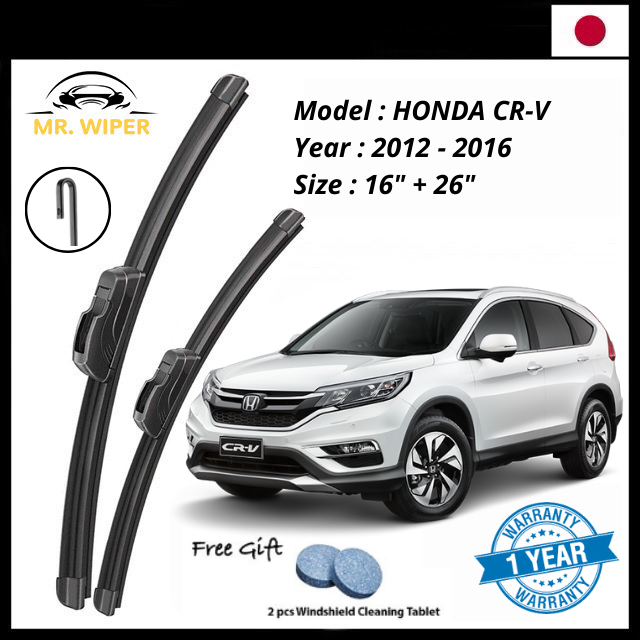 2015 cr v wiper blade clearance size