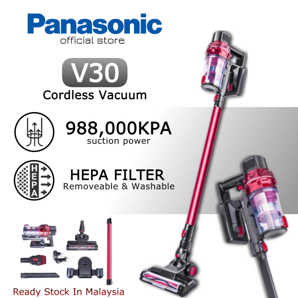 Promo New JAPAN V30 Cordless Handheld Vacuum Cleaner Lightweight High Suction Wireless Home